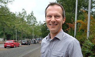 Patrick Schlüter, Vorsitzender der GdP in OWL, bezieht Stellung zu dem umstrittenen Polizeieinsatz. - Andreas Frücht