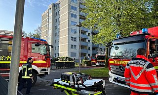 Insgesamt waren 40 Rettungskräfte im Einsatz. - Barbara Franke