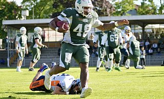 Jalen Starks überzeugte in Langenfeld. - Peter Unger