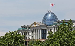 Statt des deutschen Reichstags war im Video der CDU der Präsidentenpalast in Georgien zu sehen. - Jan Woitas
