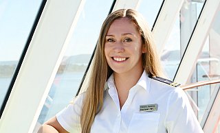Viktoria Harslem (38) aus Gütersloh arbeitet als Crew Purserin auf der Aida. Sie hat schon viele Länder der Welt gesehen - eine Route hat sie aber besonders beeindruckt. - AIDA Cruises