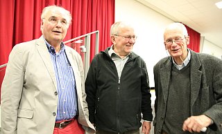 BI-Sprecher Klaus Peitzmeier (v. l.) mit den Referenten Arno Kuge und Hans-Hermann Holsing. - Frank Hartmann