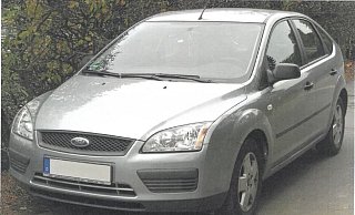 Der Ford Focus, mit dem Robert E. unterwegs gewesen war, wird in Deutschland nun untersucht. - Polizeidirektion Hannover