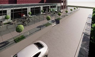 Noch eine Vision, bald wohl schon Wirklichkeit: So soll der Innenhof der Remise künftig aussehen. - Privat