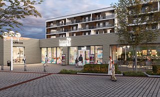 Das neue City Center soll "Stadtmitte H78" heißen. Die Ladenzeile an der Herforder Straße bleibt erhalten. - Planungsbüro Blase