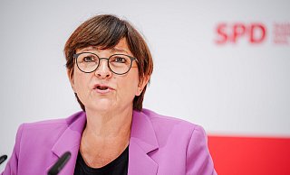 Saskia Esken, SPD-Bundesvorsitzende, im Interview. - Kay Nietfeld/dpa