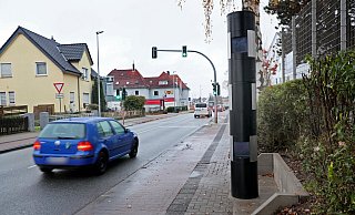 Hier steht der neue Blitzer. - Frank-Michael Kiel-Steinkamp