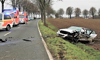 Tödlich endete dieser Unfall auf der Landesstraße zwischen Born und Sommersell im Dezember 2020, den ein 18-Jähriger verursacht hatte. - Madita Schellenberg