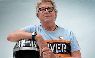 Der ehemalige Polizist Wolfgang Großelanghorst aus Gütersloh ist begeisterter Motorsportler. - Andreas Frücht