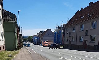 Polizeieinsatz an der Ziegelstraße. - Felix Boche