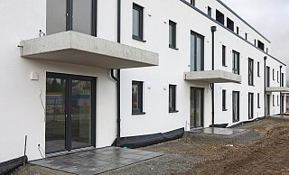 Die ersten Häuser im Baugebiet Grünheide sollen ab April bezogen werden. - Amandla Matthias Schrumpf