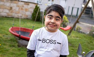 Der neunjährige Jona Borns leidet an Nierendysplasie. - Niklas Tüns