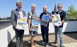 Günther Berg, Bürgermeisterin Susanne Rutenkröger, Marco Frodermann und Dirk Brandmeier - Jenny Westhues