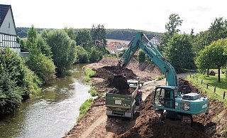Die Retentionsfläche an der Twiste bei Welda war im Spätsommer von angeschwemmten Sedimenten und Erdreich befreit worden. Fotos: Hubertus Kuhaupt - Hubertus Kuhaupt
