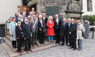 Eine Delegation aus Frankreich besucht die Stadt Höxter im September des vergangenen Jahres anlässlich der Feierlichkeiten zu 1.200 Jahre Corvey. - Stadt Höxter