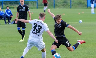 Youngster Sebastian Müller erhielt am Mittwoch eine Chance über 90 Minuten, konnte sich aber nur selten in Szene setzen. - Foto: Andreas Zobe/NW
