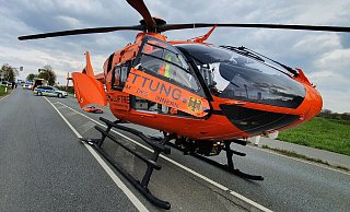 Rettungshubschrauber Christoph 13 ist nach einem Unfall auf dem Ostwestfalendamm gelandet. - Symbolfoto: Gerald Dunkel