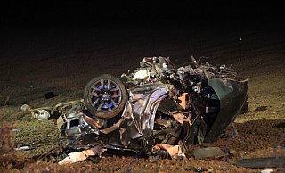 Der tödliche Unfall ereignete sich kurz vor Weihnachten in Höxter. Das Fahrzeug wurde komplett zerstört. - David Schellenberg