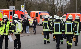 Einen größeren Rettungseinsatz erlebten die Schüler am Freitag auf dem Campus Rosenhöhe. - Symbolfoto: Charlotte Mahncke