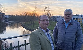Thomas Michael (l.) und Uwe Neuhaus setzten auf den Neustart der FDP. - Dirk Windmöller