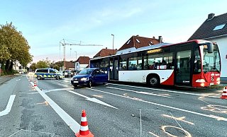 Bei dem Unfall auf der B61 am Donnerstagmorgen wurde eine Person leicht verletzt. - Thorsten Heß