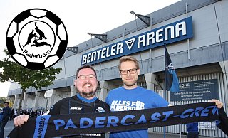 Andreas Ludwig (l.) und Stephan Simann sind leidenschaftliche SCP-Fans und schreiben abwechselnd für nw.de über ihren Verein. - Uwe Müller