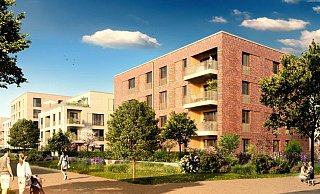 So sollen die Neubauten im Alanbrooke-Quarter später einmal aussehen. Mit dem urbanen Wohnkonzept konnte das Unternehmen BPD nach eigener Aussage im Investorenwettbewerb um die Baufelder punkten. - BPD