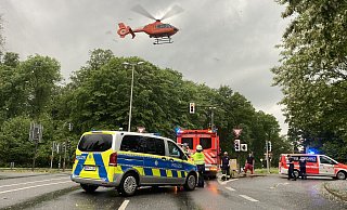 Der Mann wurde mit einem Rettungshubschrauber in eine Spezialklinik geflogen. - Justin Brosch