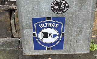 Symbolisch klebt ein DSC-Sticker am Mülleimer. Die gesamte Aktion war im Wortsinn "für die Tonne". - Burkhard Hoeltzenbein
