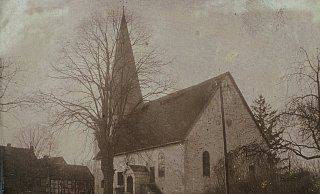 So präsentierte sich die Kirche nach der Erweiterung von 1696. - Sammlung Stuke