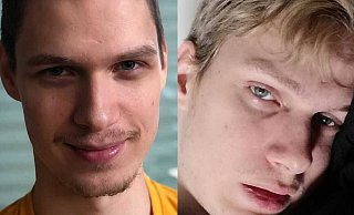 Zwei Gesichter, eine Krankheit: An den wenigen guten Tagen kann Philipp Winterfeld lächeln, an den schlechten Tagen ist er einfach nur total erschöpft. - Privat