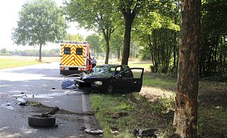 Der Volkswagen drehte sich um seine eigene Achse. - Polizei Minden-Lübbecke