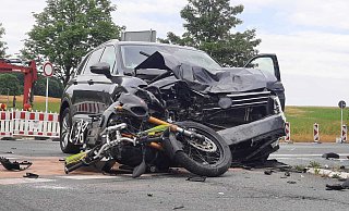 Bei einer Kollision von Motorrad und Auto - hier im August vergangenen Jahres - sind es meist die Motorradfahrer diejenigen, die die schlimmen oder gar tödlichen Folgen davontragen. - David Schellenberg/Archiv