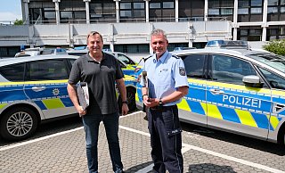 Kriminalhauptkommissar Jörg Rodewald (l.) und Polizeihauptkommissar Thomas Brakemann gehören zum Projektteam der Kreispolizei, das sich speziell um die Bekämpfung der Jugendkrimialität kümmert. - Nicole Bliesener