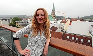 Rebecca Schirge gibt Tipps für Wanderungen. - Wolfgang Rudolf