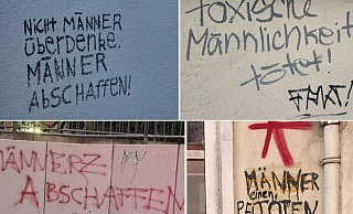 Diese Sprüche sind zuletzt im Bielefelder Westen aufgetaucht. - Konflktakademie Bielefeld