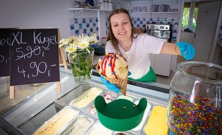 In Bielefeld gibt es einen neuen Eissalon. Nila Mavie Düker führt die Geschäfte. - Mike-Dennis Mller / www.mdm.photo