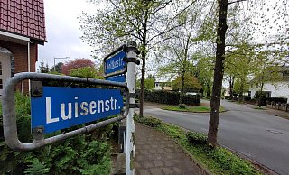 Auf der Luisenstraße überraschte ein Bünder mit seinem Hund einen Mann, der sich verdächtig in einem Garten aufhielt. Foto: Weyand - Florian Weyand