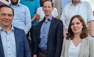 CDU-Stadtverband Höxter mit neuem Vorsitzendem Daniel Razat (l.) - CDU