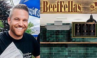 Ferdinand Wurms wird im „BeefFellas“ nicht nur Burger, sondern auch Steaks, Spieße und Rippchen. Für die geplante rustikal-edle Inneneinrichtung ist sein Bruder Robert zuständig. - Archiv/Besim Mazhiqi