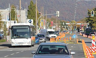 Die Betreiber des Stadtbus-Systems möchten die frisch gesperrten Fahrspuren auf der Mindener Straße für ihre Busse nutzen. - Ulf Hanke
