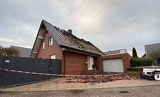 Im Dachstuhl des Einfamilienhauses war das Feuer ausgebrochen. - Sandra Spieker