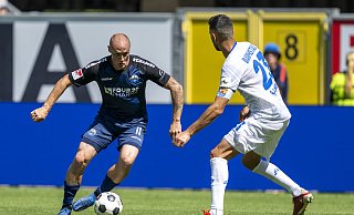 Sven Michel, Torschütze im DFB-Pokal, bekam bei Training am Dienstag eine Pause. - David Inderlied / dpa