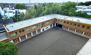 Standort Friedrich-Ebert-Straße: Hier ist der Löschzug Gütersloh der Freiwilligen Feuerwehr zu Hause. Die Gebäudesubstanz lässt allerdings zu wünschen übrig. - Andreas Frücht