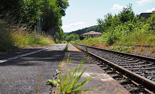 Der Haltepunkt in Wehrden ist die einzige Möglichkeit, mit der Bahn nach Beverungen zu gelangen. Der Bahnhof braucht dringend eine Schönheitskur. - Nicole Fischer