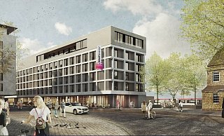 So wird das neue „Smartment“-Gebäude nach seiner Fertigstellung im kommenden Jahr aussehen. - GBI-Group