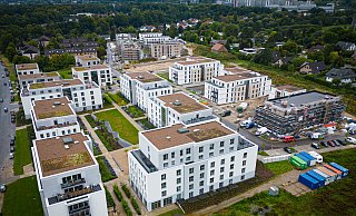 Während in der Nachbarschaft noch gebaut wird, ist der „Campus Westend“ komplett fertig. - Mike-Dennis Müller / www.mdm.photo
