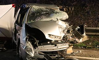 Das Auto wurde vollständig zerstört. - Claus Frickemeier