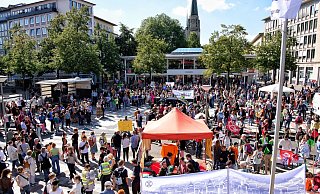 Am 15. September 2023 gingen Fridays for Future ebenfalls in Bielefeld auf die Straße. - Michaela Heinze