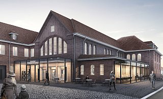 Diese Visualiserung zeigt, wie das Gebäude nach dem Umbau aussehen könnte. - Baulampe Architekten